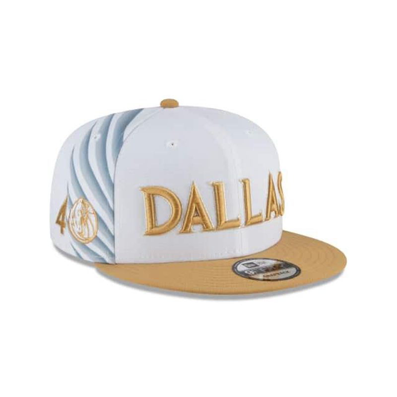 NBA Dallas Mavericks City Edition 9Fifty Snapback (ULJ7143) - White New Era Caps